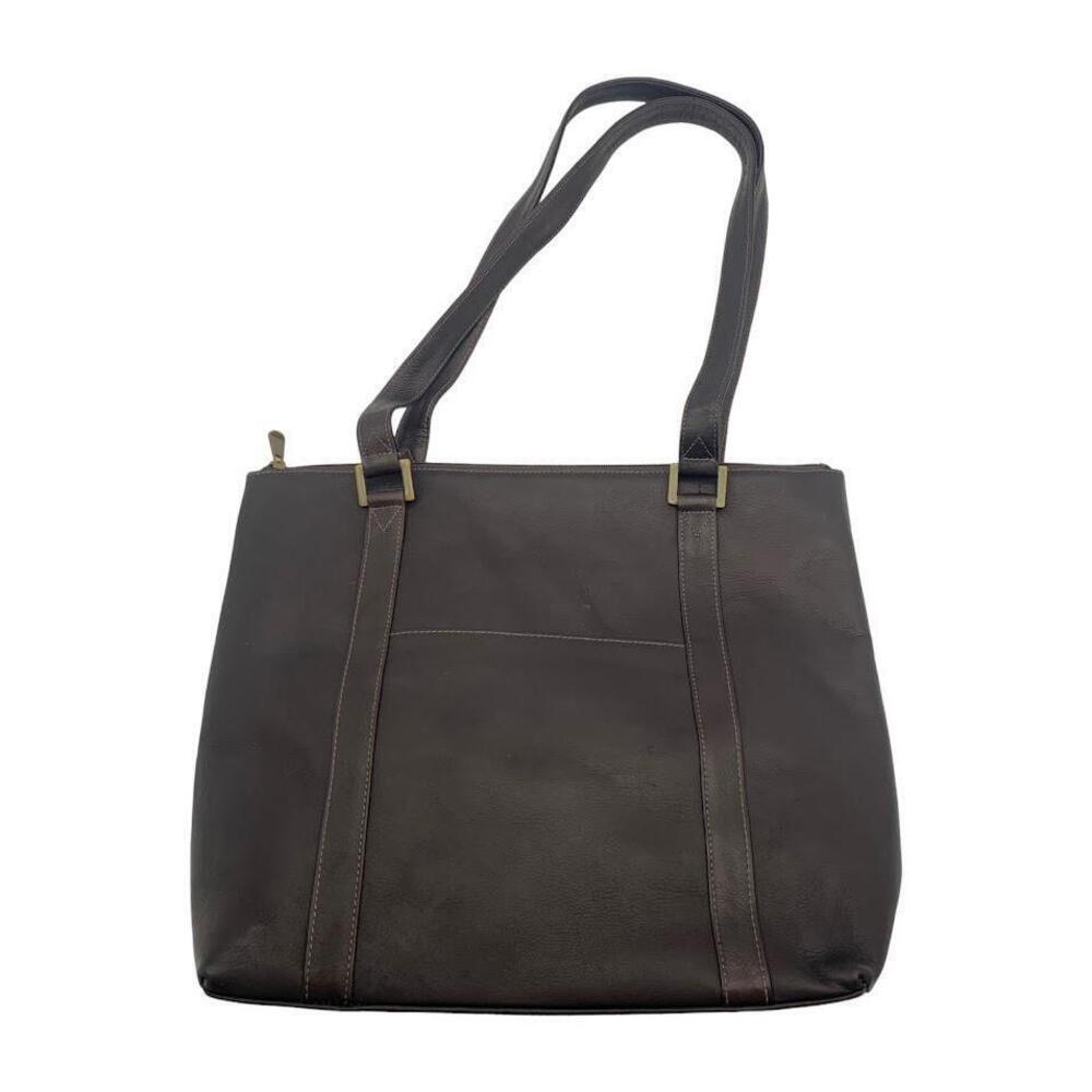Le Donne Leather City Pocket Tote Cafe